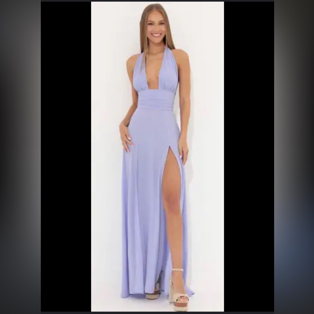 Lucy in the Sky Purple Deep V Maxi